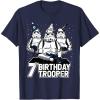 imageStar Wars Stormtrooper Party Hats Trio 7th Birthday Trooper TShirtNavy Blue