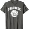 imageStar Wars The Mandalorian Graduate Grogu High School Style TShirtAsphalt Grey