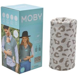 imageMoby Baby Wrap Carrier Featherknit for Newborns to Toddlers 833lbs Infant Sling Carrier Lightweight ampamp Hands Free Design Adjustable for All Body Types Playful PadawanDusted Leopard
