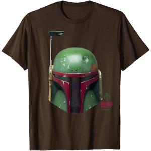 imageStar Wars  Boba Fett Helmet TShirtBrown