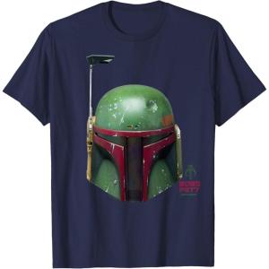 imageStar Wars  Boba Fett Helmet TShirtNavy Blue