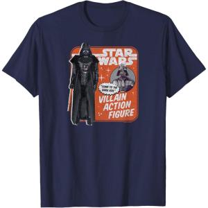 imageStar Wars  Darth Vadar Action Figure TShirtNavy Blue