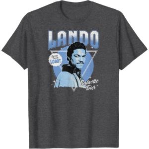 imageStar Wars  Lando Concert Tee TShirtDark Heather Grey