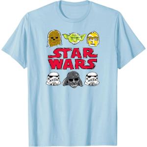imageStar Wars  Logo Doodle TShirtBaby Blue