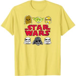 imageStar Wars  Logo Doodle TShirtLemon Yellow