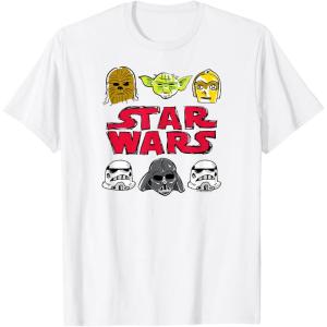 imageStar Wars  Logo Doodle TShirtWhite