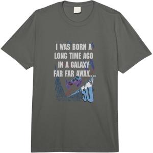 imageStar Wars 50th Birthday I Was Born A Long Time Ago Vintage Comfort Colors Adult Heavyweight TshirtDark Grey