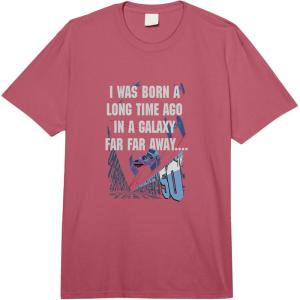 imageStar Wars 50th Birthday I Was Born A Long Time Ago Vintage Comfort Colors Adult Heavyweight TshirtRaspberry Red