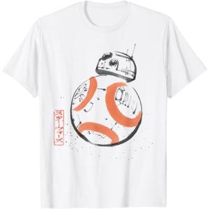 imageStar Wars BB8 Japan Sumie Ink Wash Painting Style TShirtWhite