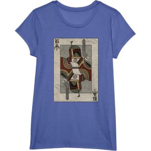 imageStar Wars Boba Fett Bounty Hunter Playing Card TShirtBright Blue Heather
