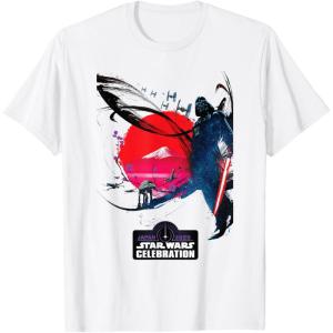 imageStar Wars Celebration Japan 2025 Logo ampamp Darth Vader Key Art TShirtWhite