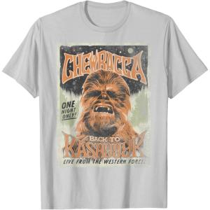 imageStar Wars Chewbacca Back To Kashyyyk Vintage Concert TShirtSilver Grey