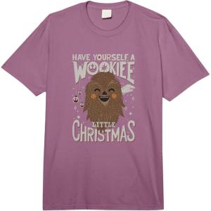imageStar Wars Christmas A Wookiee Little Christmas Vintage Comfort Colors Adult Heavyweight TshirtPlum