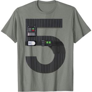 imageStar Wars Darth Vader Fifth Birthday TShirtOlive Heather