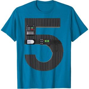 imageStar Wars Darth Vader Fifth Birthday TShirtSapphire Blue