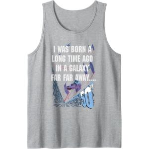 imageStar Wars I Was Born A Long Time Ago 50th Birthday Disney Tank TopHeather Grey