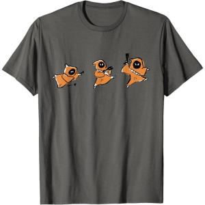 imageStar Wars Jawas Cute ampamp Funny Kawaii Doodle TShirtAsphalt Grey