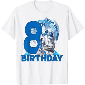 imageStar Wars R2D2 Boop Beep Beep 8th Birthday TShirtWhite