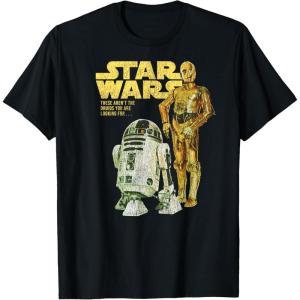 imageStar Wars R2D2 ampamp C3PO Logo Portrait TShirtBlack