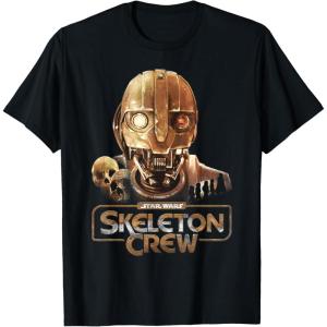 imageStar Wars Skeleton Crew SM33 Droid Big Head Portrait TShirtBlack