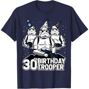 imageStar Wars Stormtrooper Party Hats Trio 30th Birthday Trooper TShirtNavy Blue