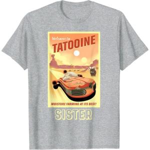imageStar Wars Tatooine Matching Family SISTER TShirt TShirtHeather Grey