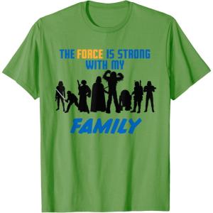 imageStar Wars The Force Matching Family TShirt TShirtGrass Green