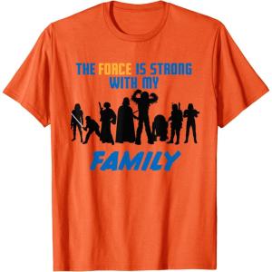 imageStar Wars The Force Matching Family TShirt TShirtOrange