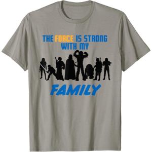 imageStar Wars The Force Matching Family TShirt TShirtSlate Grey