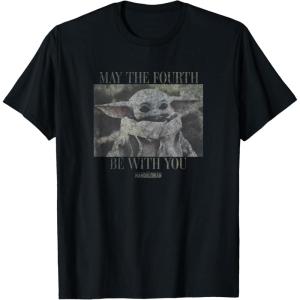 imageStar Wars The Mandalorian Fourth With You TShirtBlack