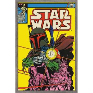 imageTrends International Star Wars Saga  Boba Fett  Comic Cover Wall Poster 34L x 224W Premium Unframed VersionBarnwood Framed Version