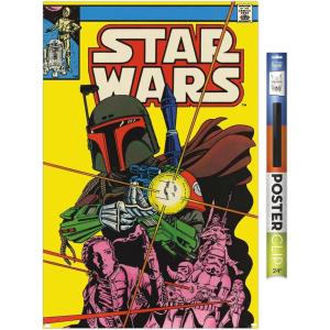 imageTrends International Star Wars Saga  Boba Fett  Comic Cover Wall Poster 34L x 224W Premium Unframed VersionPremium Poster  Clip Bundle