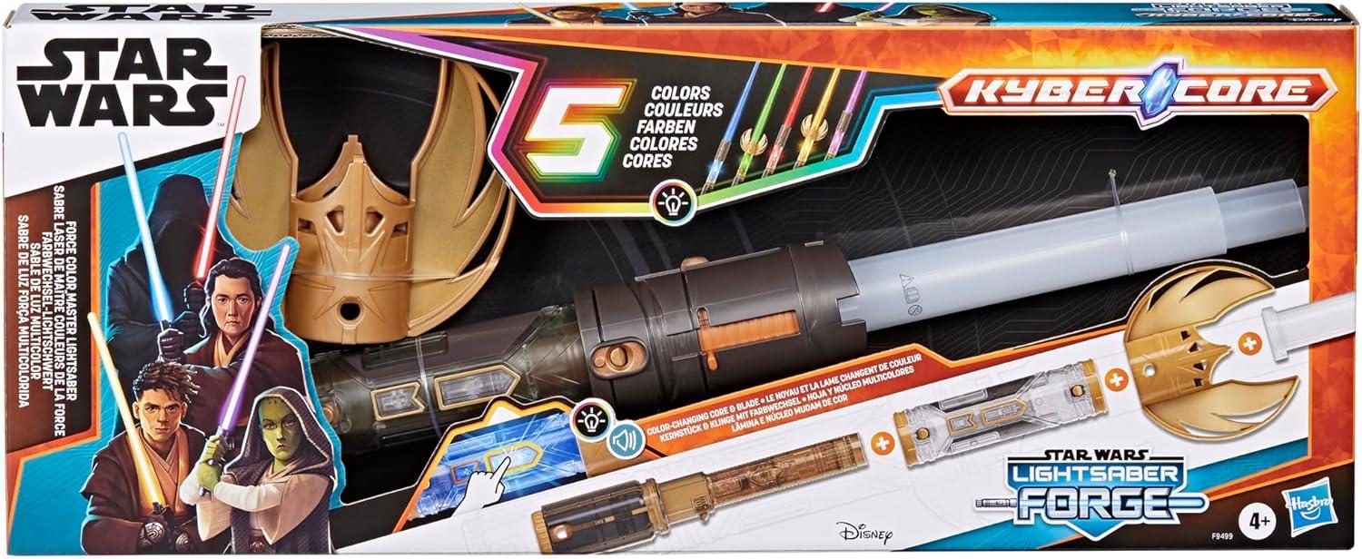 imageSTAR WARS Lightsaber Forge Sundown Force Color Master Lightsaber 5 Colors ColorChanging Customizable Electronic Lightsaber Toys for 6 Year Old Boys ampamp Girls ampamp Up