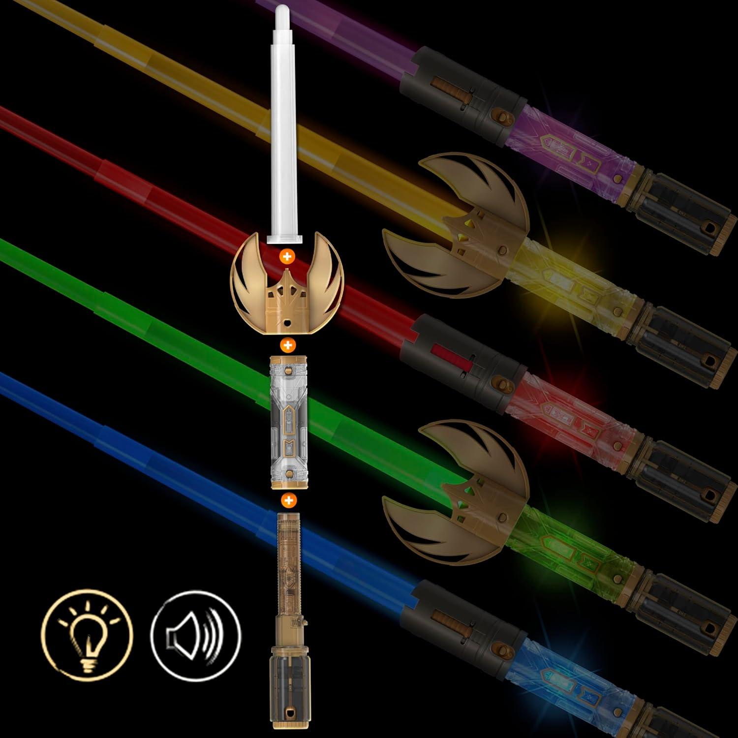 imageSTAR WARS Lightsaber Forge Sundown Force Color Master Lightsaber 5 Colors ColorChanging Customizable Electronic Lightsaber Toys for 6 Year Old Boys ampamp Girls ampamp Up