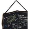 imageDisney Star Wars Darth Vader Hanging Wood Measuring Sign  Measure and Rule the Kitchen Conversion Chart for HomeBlack