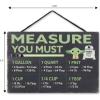 imageDisney Star Wars Darth Vader Hanging Wood Measuring Sign  Measure and Rule the Kitchen Conversion Chart for HomeBlackGreen