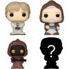 imageFunko Bitty POP Star Wars  Luke 4Pack  Luke Skywalker OBIWan Kenobi Jawa and A Surprise Mystery Mini Figure  09 Inch 22 Cm Collectable  Stackable Display Shelf Included  Gift Idea