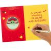 imageHallmark Star Wars Valentines Day Card for Kid with Removable Backpack Clip Baby Yoda May the 4thDay Card