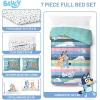 imageJay Franco Kids Comforter Set Includes Sheets and Pillow Covers  Soft and Cozy Bed Set for Stylish Room Decor Dark Blue  Star Wars 5 Piece Twin BeddingMulti  Bluey  Bingo