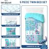 imageJay Franco Kids Comforter Set Includes Sheets and Pillow Covers  Soft and Cozy Bed Set for Stylish Room Decor Dark Blue  Star Wars 5 Piece Twin BeddingMulti  Lilo and Stitch 02
