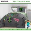 imageJay Franco Kids Comforter Set Includes Sheets and Pillow Covers  Soft and Cozy Bed Set for Stylish Room Decor Dark Blue  Star Wars 5 Piece Twin BeddingGrey  Minecraft Movie