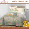 imageJay Franco Kids Comforter Set Includes Sheets and Pillow Covers  Soft and Cozy Bed Set for Stylish Room Decor Dark Blue  Star Wars 5 Piece Twin BeddingMulti  Lion King