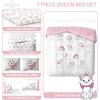 imageJay Franco Kids Comforter Set Includes Sheets and Pillow Covers  Soft and Cozy Bed Set for Stylish Room Decor Dark Blue  Star Wars 5 Piece Twin BeddingWhite  Aristocats