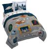 imageJay Franco Kids Comforter Set Includes Sheets and Pillow Covers  Soft and Cozy Bed Set for Stylish Room Decor Dark Blue  Star Wars 5 Piece Twin BeddingDark Grey  Harry Potter