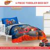 imageJay Franco Kids Comforter Set Includes Sheets and Pillow Covers  Soft and Cozy Bed Set for Stylish Room Decor Dark Blue  Star Wars 5 Piece Twin BeddingBlue  Blaze  the Monster Machines