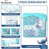 imageJay Franco Kids Comforter Set Includes Sheets and Pillow Covers  Soft and Cozy Bed Set for Stylish Room Decor Dark Blue  Star Wars 5 Piece Twin BeddingMulti  Lilo and Stitch 02