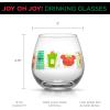 imageJoyJolt Star Wars Dark Side Stemless Drinking Glasses Set of 4 15 oz Tumblers Kitchen Glasses ft General Grievous Kylo Ren Darth Vader Emperor Palpatine Darth Maul4 Count Pack of 1