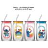 imageJoyJolt Star Wars Now Playing Collection Tumblers 169oz Classic Can Shape Tumbler Drinking Glass Cups Set Glass Tumbler Set of 4 wGlass Straws Star Wars Gifts Star Wars Glassware Large ClearStitch