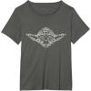 imageNEW Star Wars St Patricks Day Clover Fill Jedi Master Yoda TShirtAsphalt Grey