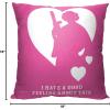 imageNorthwest Classic Pillow 18quot x 18quot Love and Star WarsA Good Feeling About This